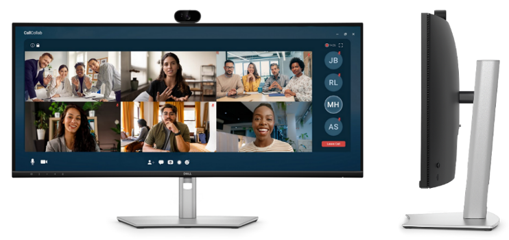 Dell Pro P 34英寸USB-C Hub会议显示器与Dell Pro P 34英寸USB-C Hub Webcam显示器